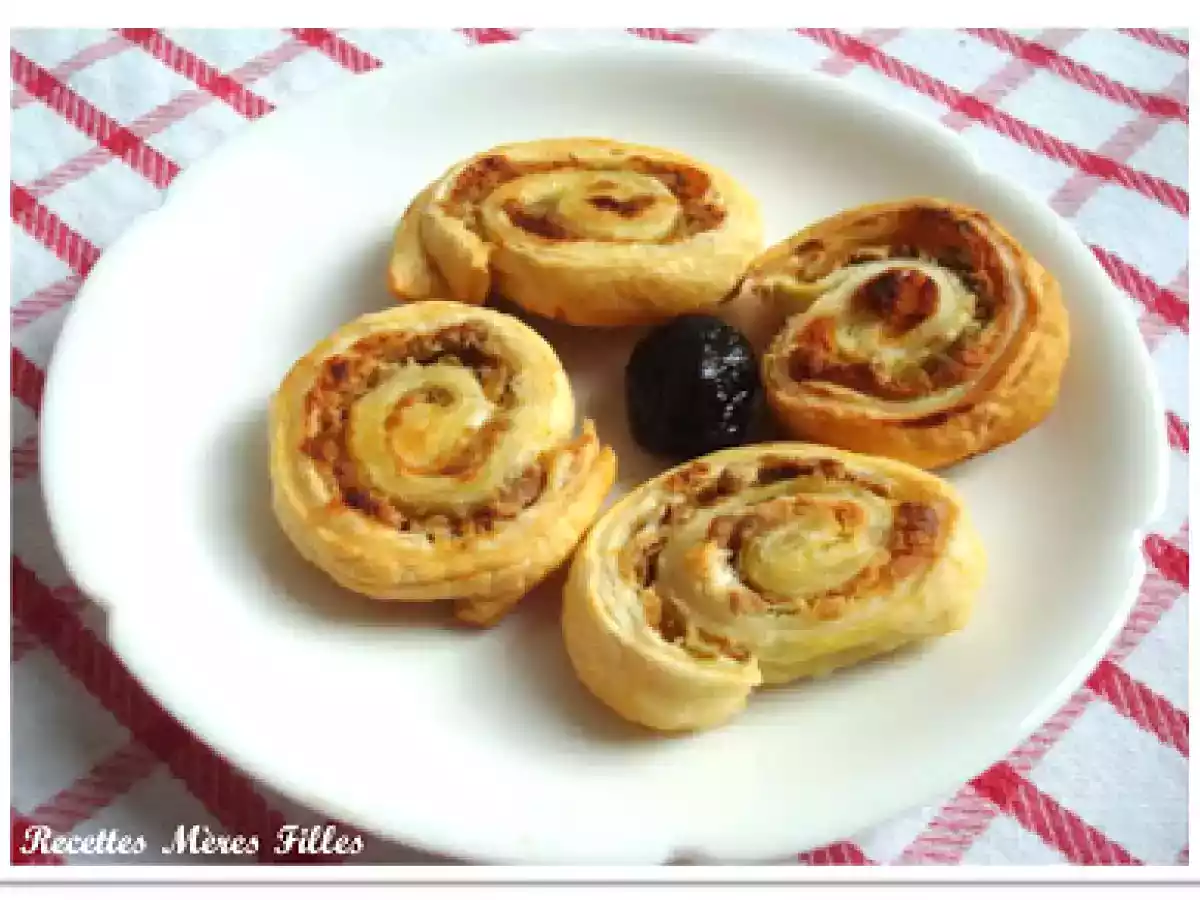 La recette Olive : Feuilletés Olive-Chèvre