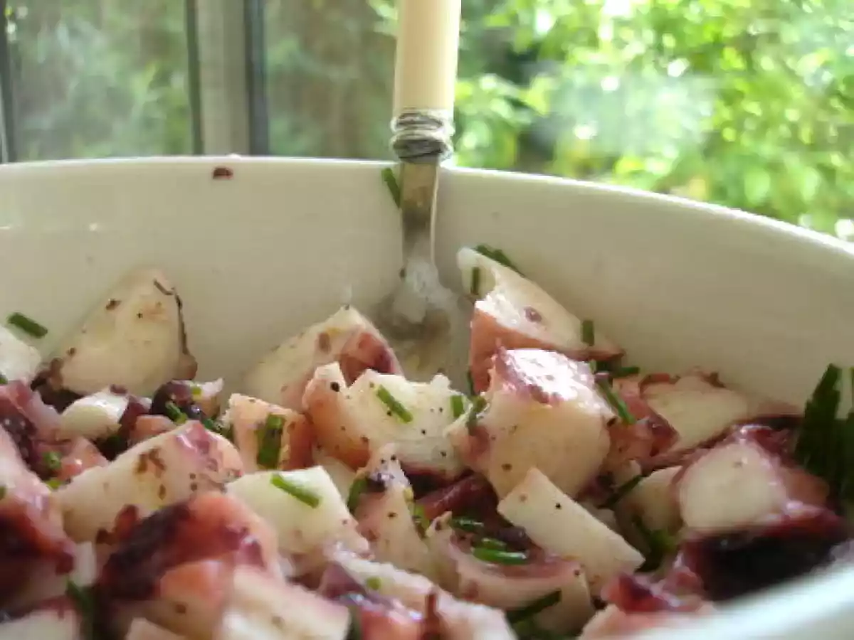 La salade de poulpe