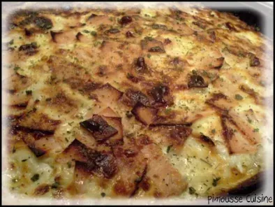 La tarte aux poireaux jambon mozzarella - photo 4