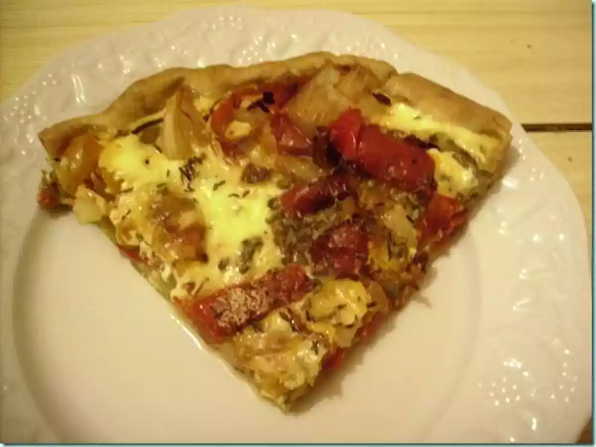 La tarte aux poivrons qui rappelle le soleil...