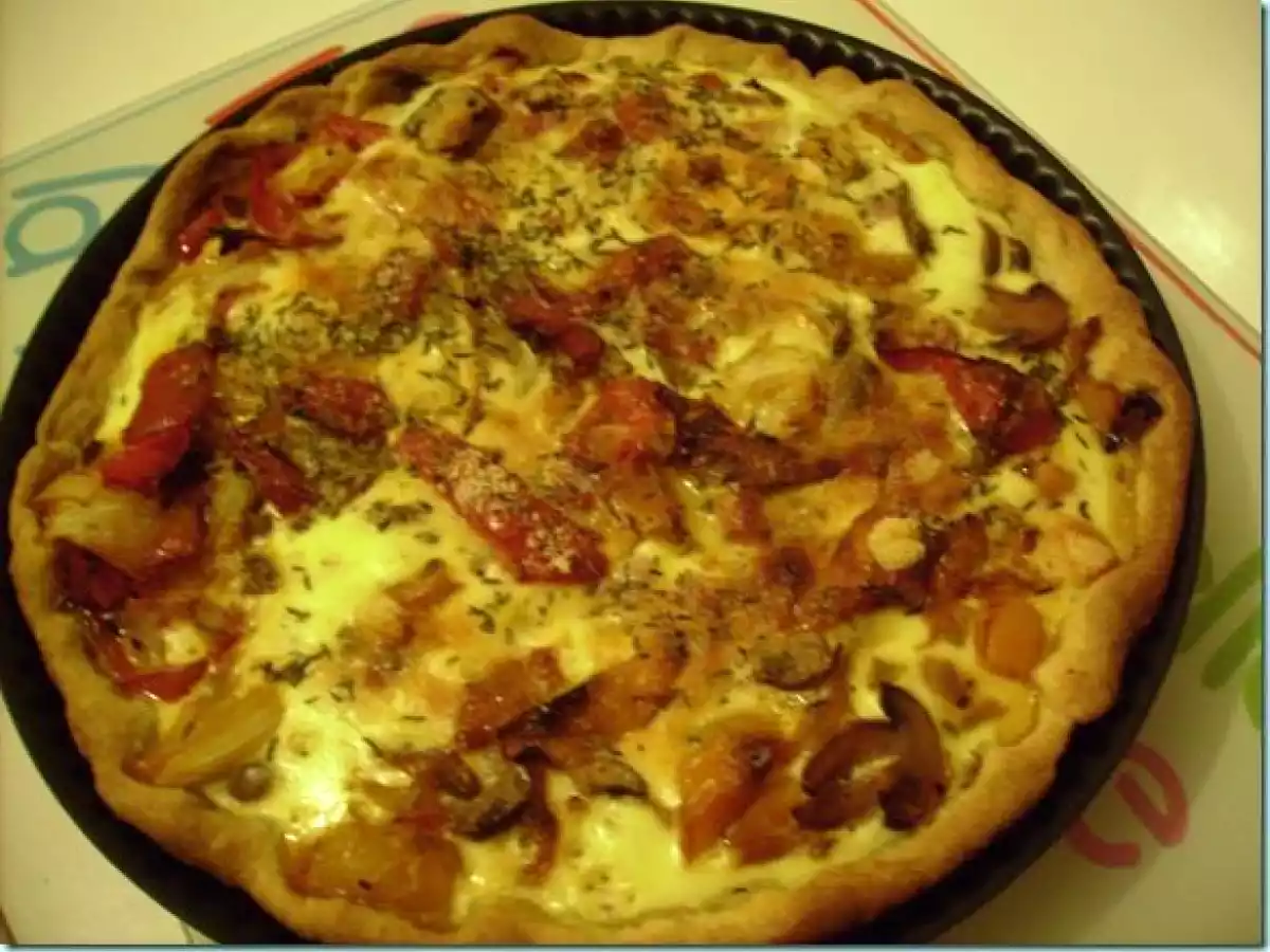 La tarte aux poivrons qui rappelle le soleil... - photo 2