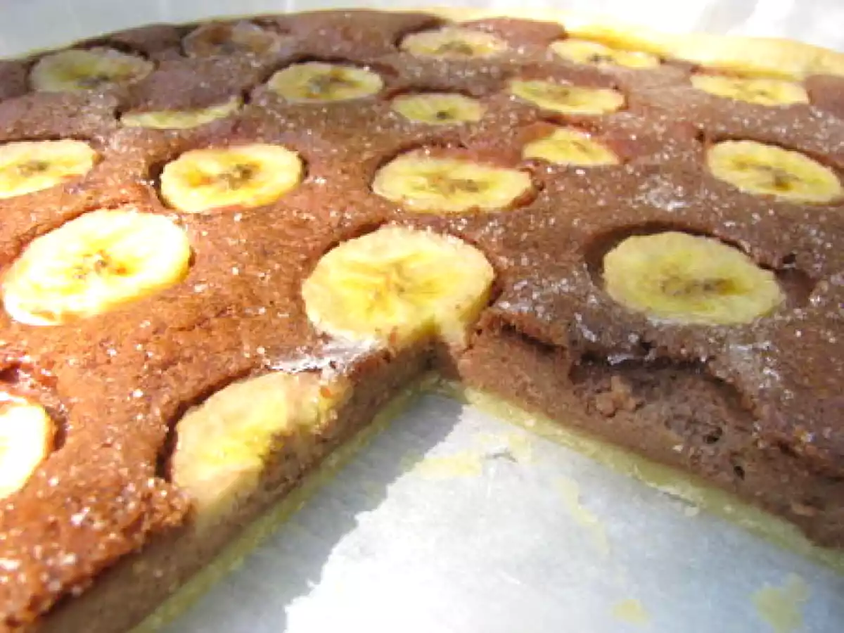 La tarte banane chocolat
