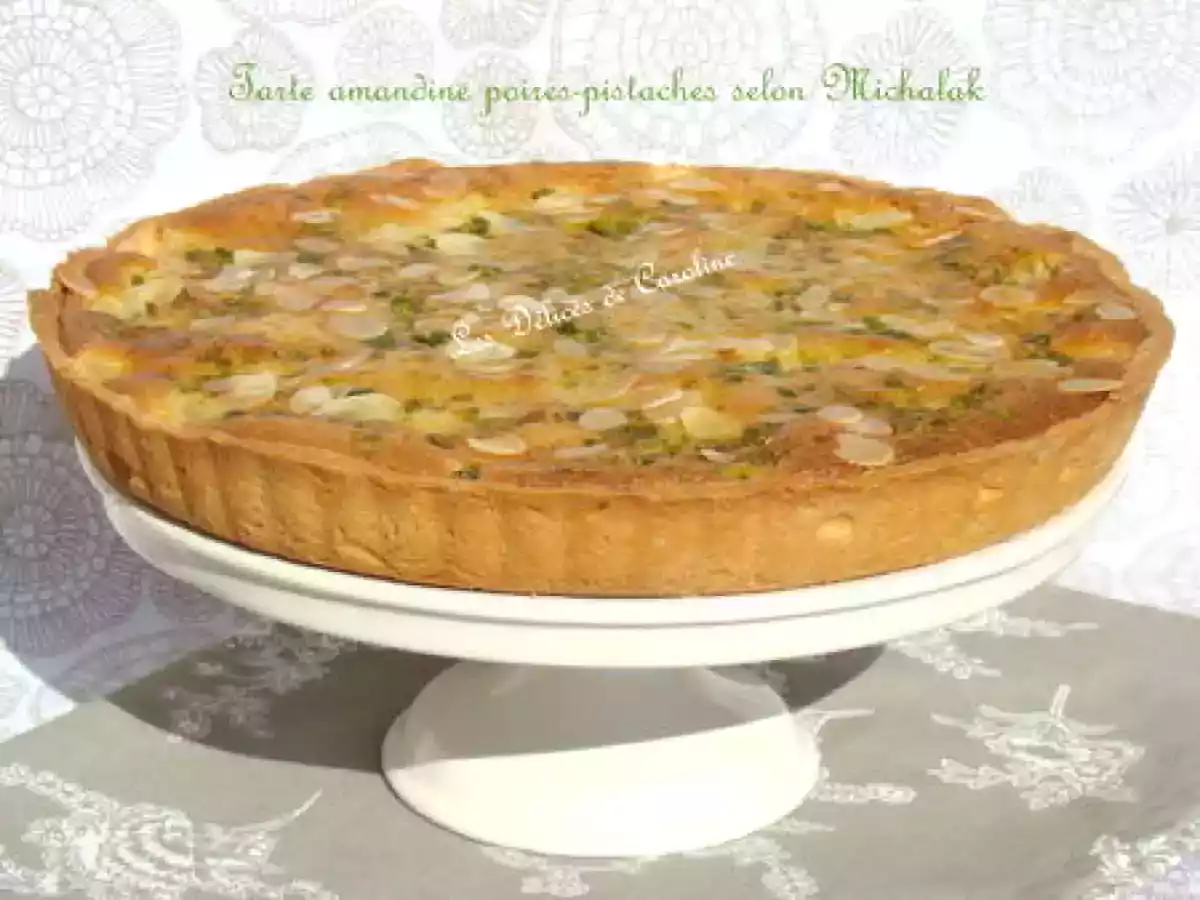 La tarte Michalak à la poire et aux pistaches - photo 2