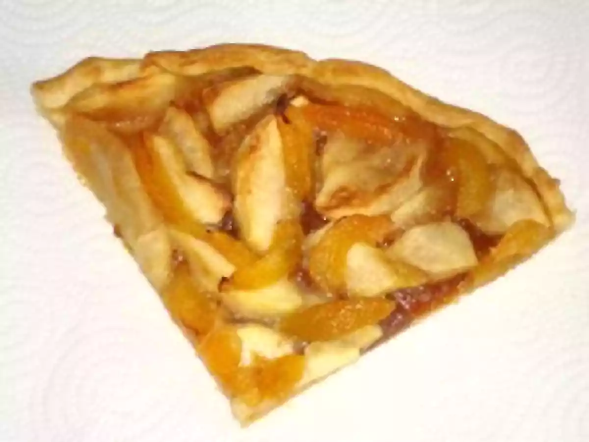 La tarte pomme abricot