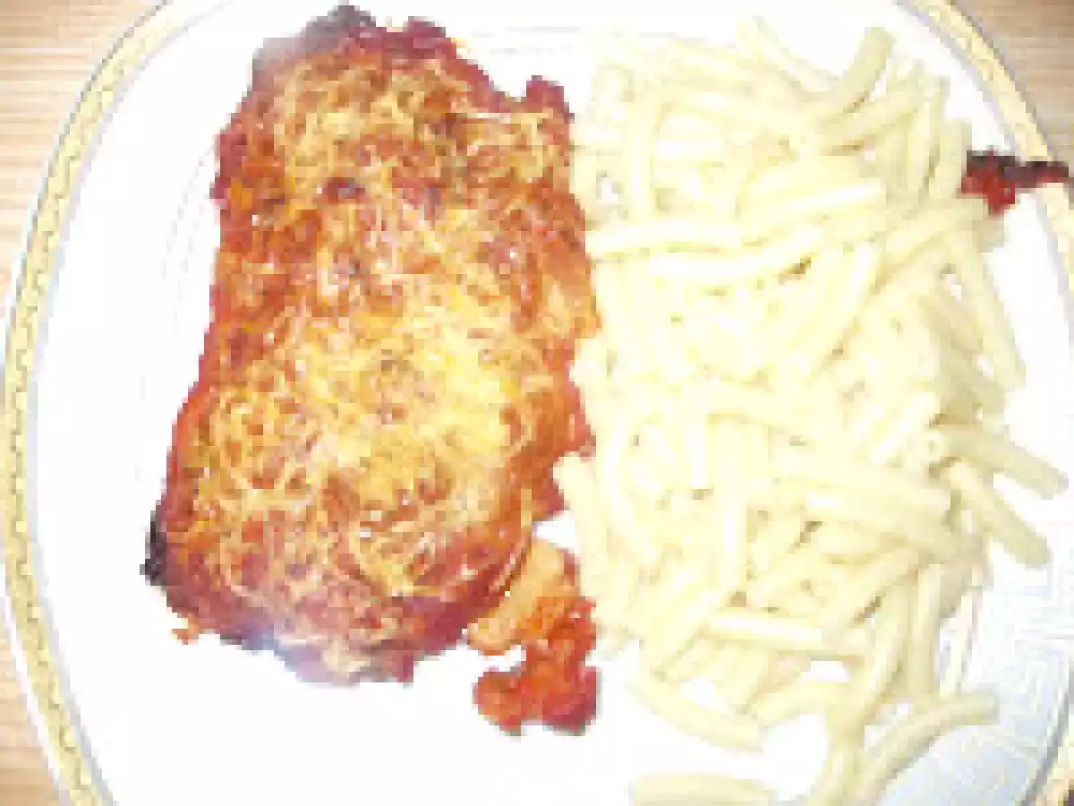 La vrai escaloppe milanaise jambon champignons et mozzarella