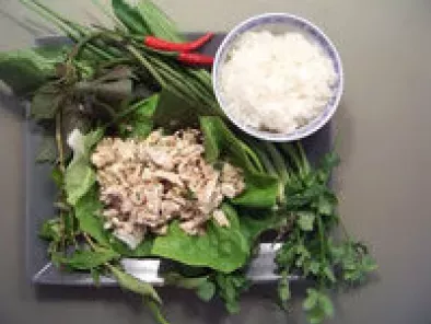 Laab au poulet - salade de poulet à la laotienne