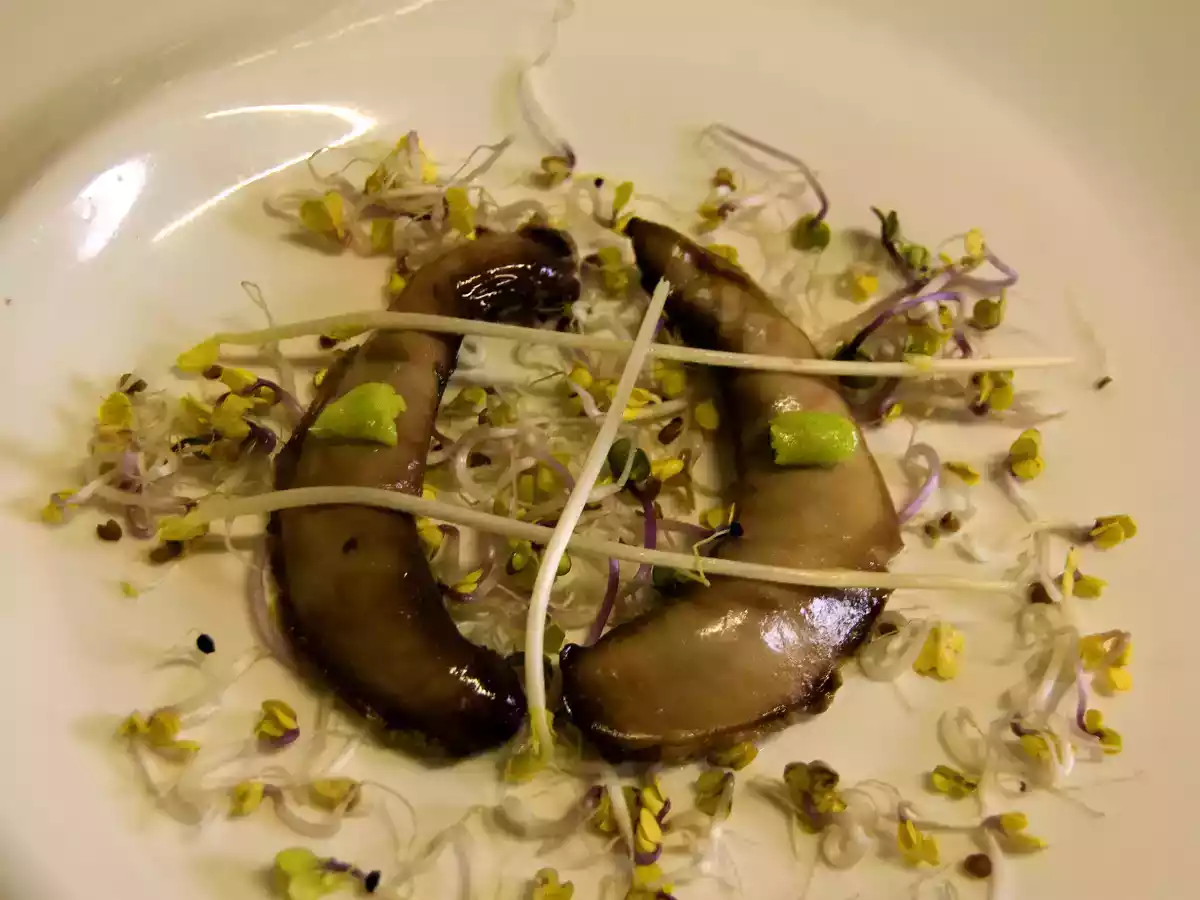 Laitance de hareng fumé.