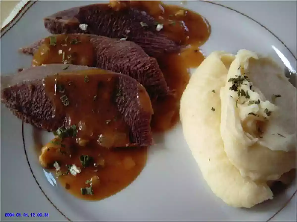 LANGUE DE BOEUF, SAUCE PIQUANTE