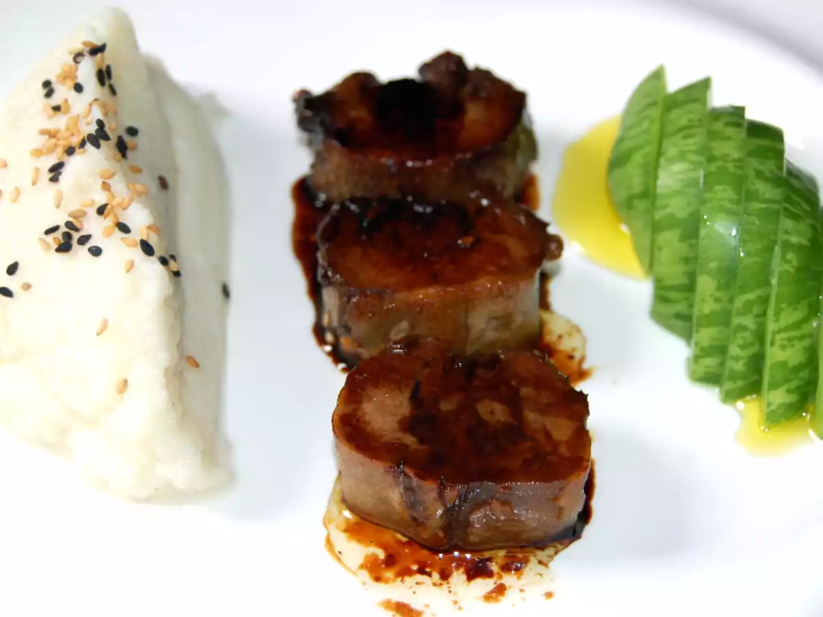 Langues de porc sauce teriyaki
