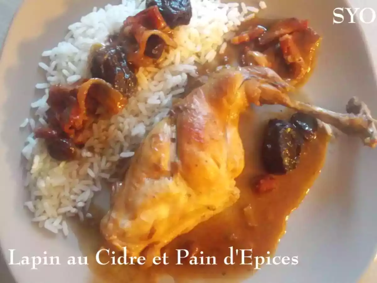 Lapin au Cidre et Pain d'Epices pour la St Valentin