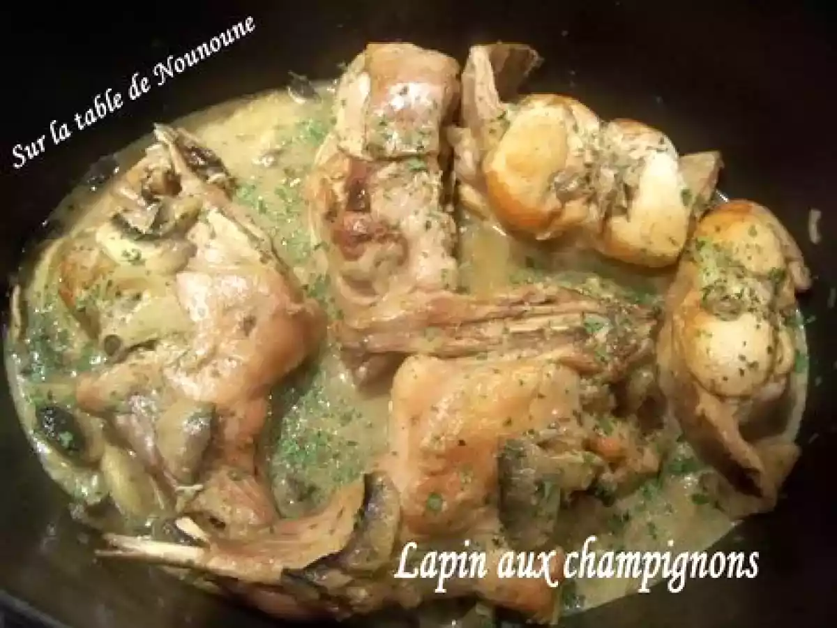 Lapin aux champignons