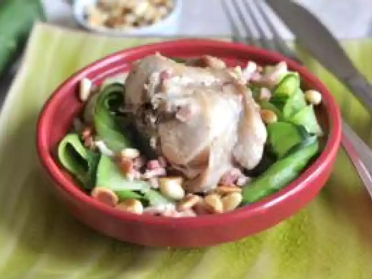 Lapin aux tagliatelles de courgette