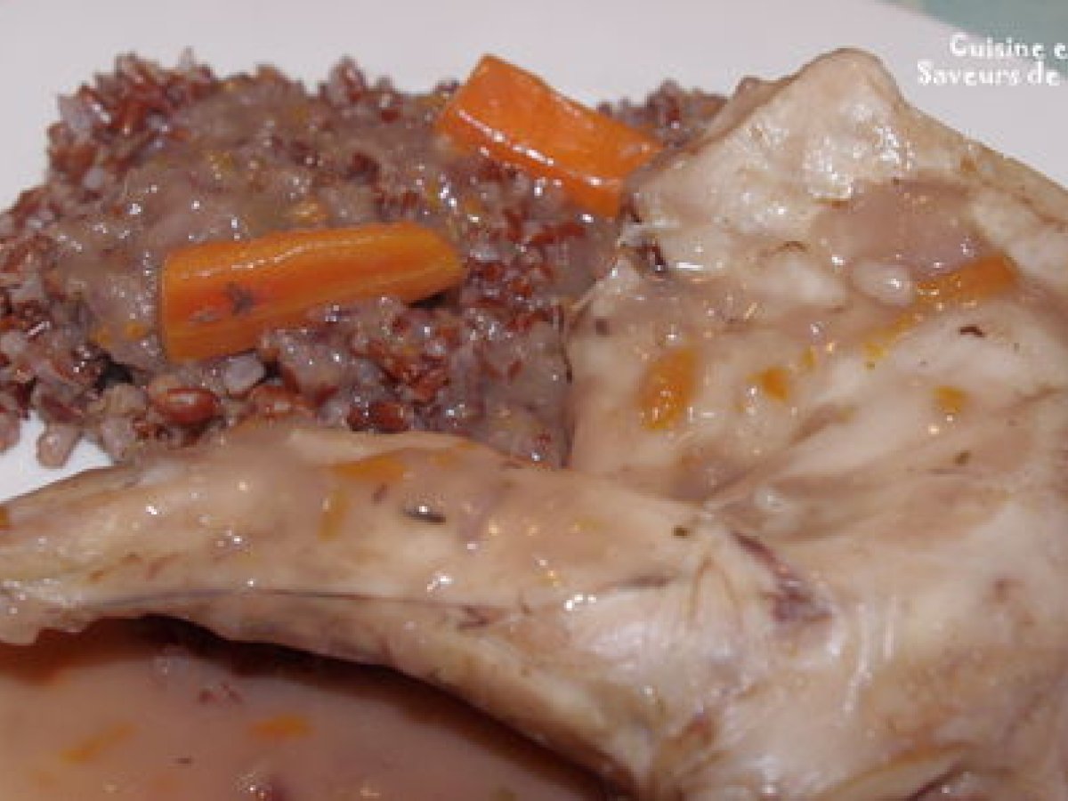 Recette de lapin au vin rouge et accompagnement