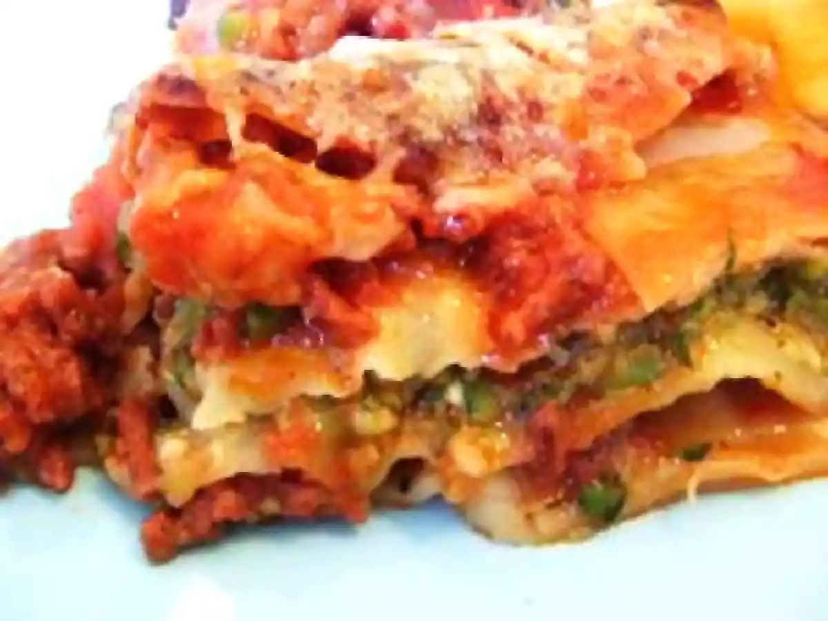 Lasagne à la bolognaise et aux courgettes