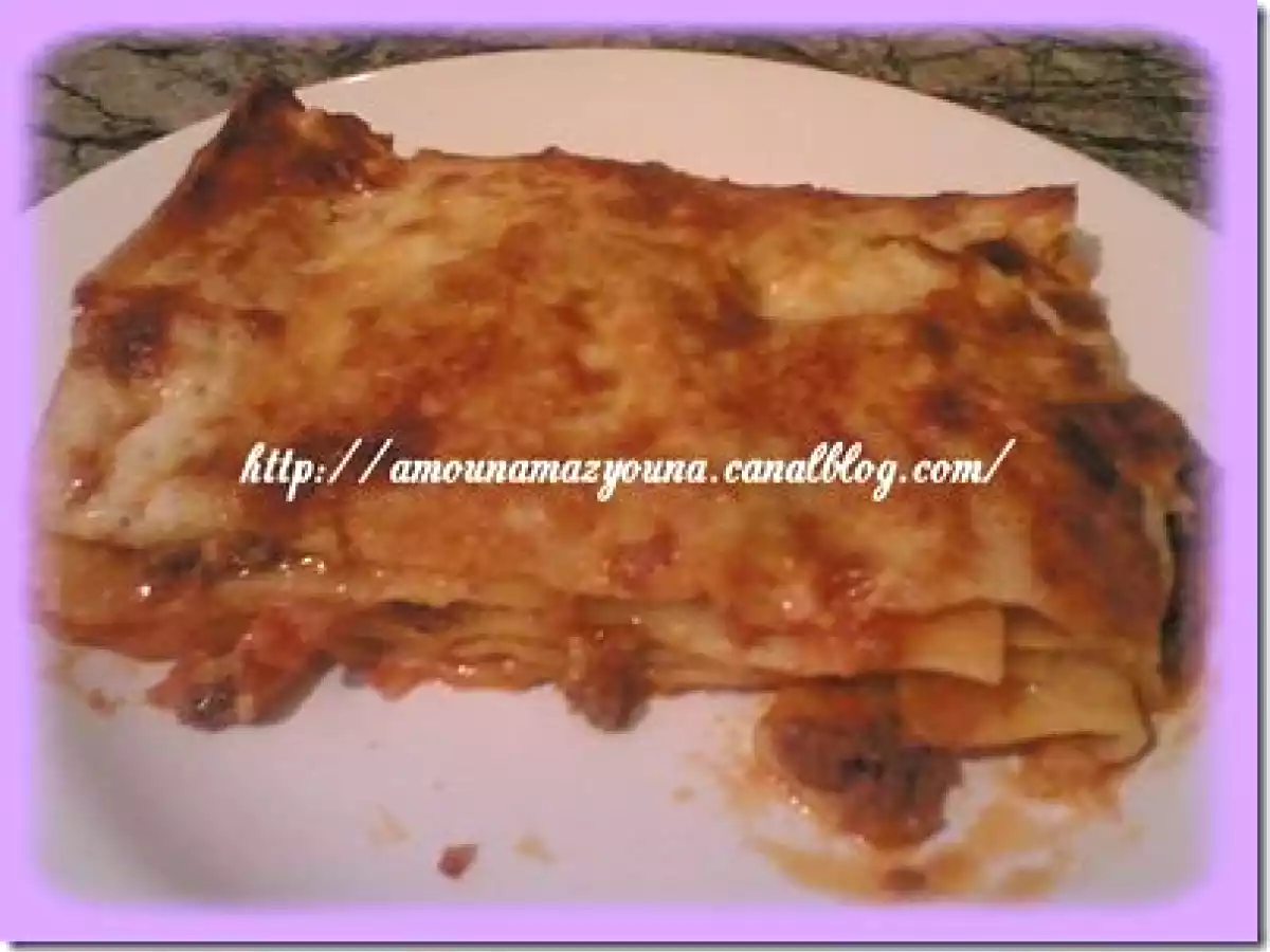Lasagne à la pâte fraiche