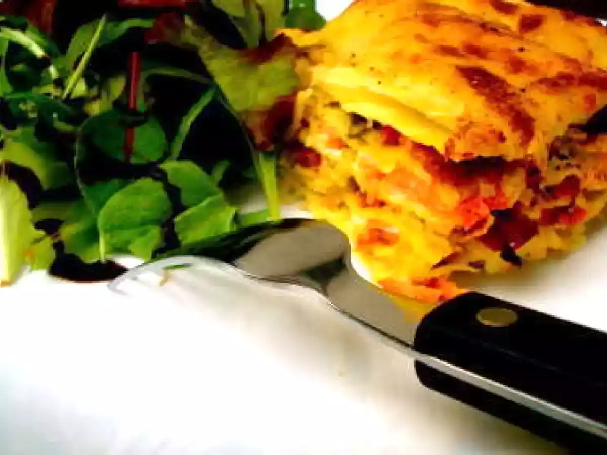 LASAGNE AU SAUMON, PISTOU & TOMATES SÉCHÉES