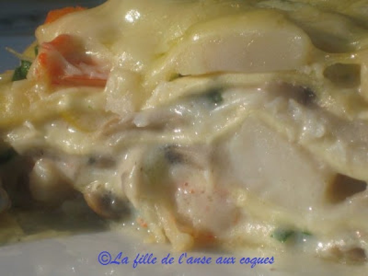 Recette de lasagne aux fruits de mer savoureux