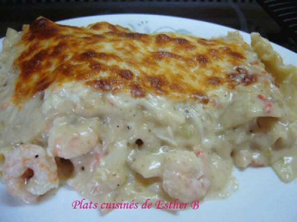 Recette de lasagne aux fruits de mer savoureuse