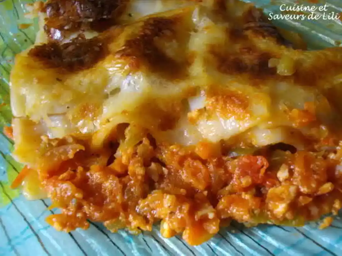 Lasagne aux légumes et au jambon