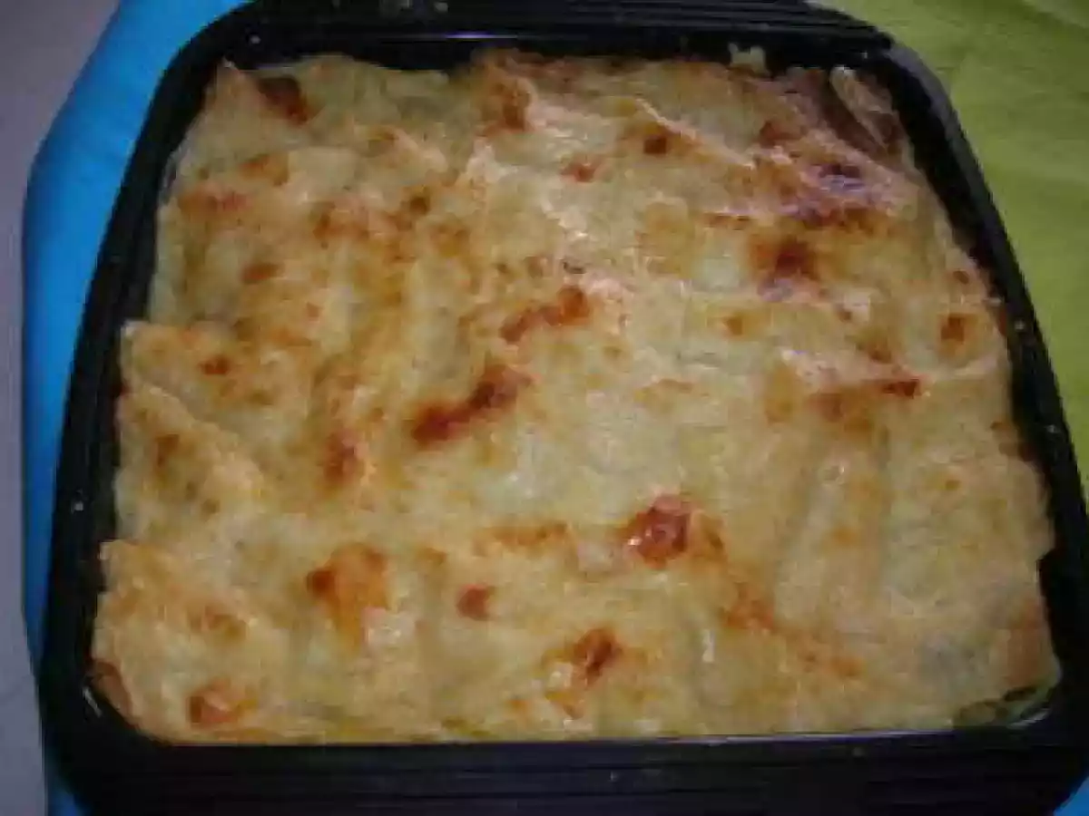Lasagne aux saumons et poireaux