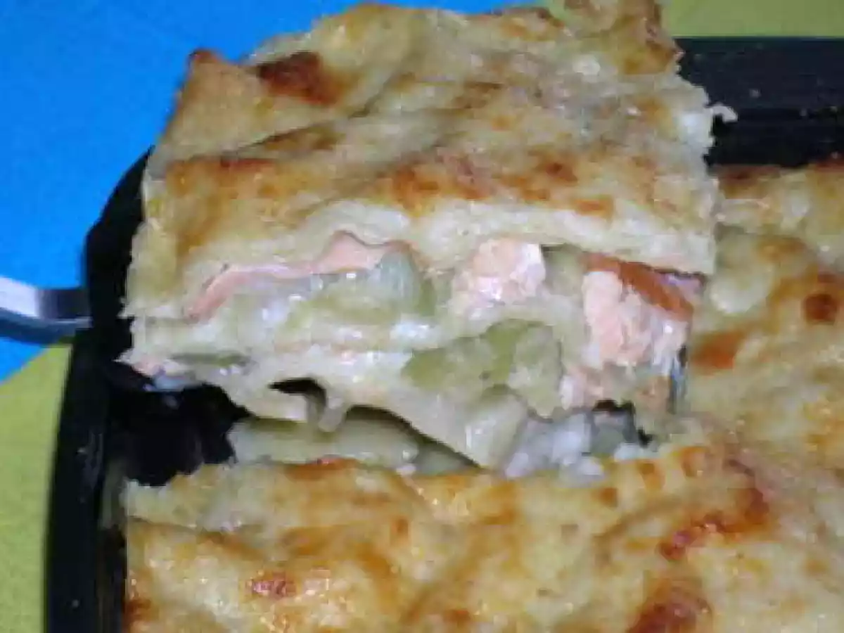 Lasagne aux saumons et poireaux - photo 2