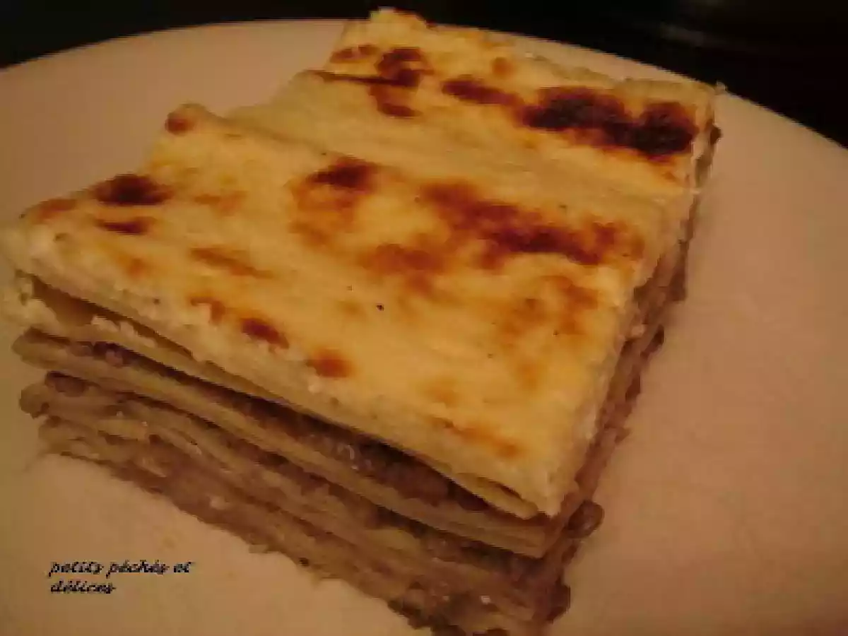 Lasagne crémeuse aux champignons