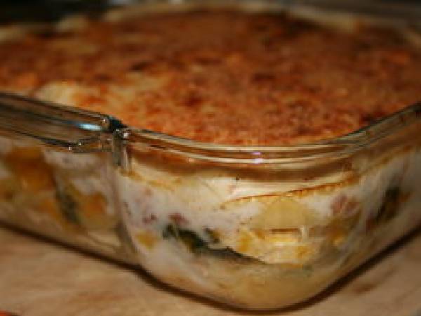 Lasagne de butternut-blettes-poulet