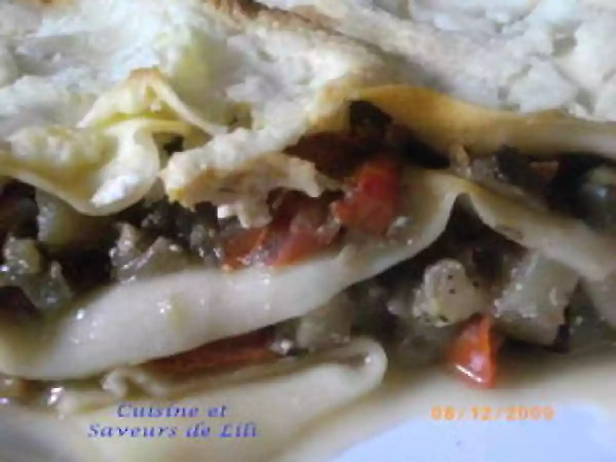 Lasagnes à la ratatouille et chèvre