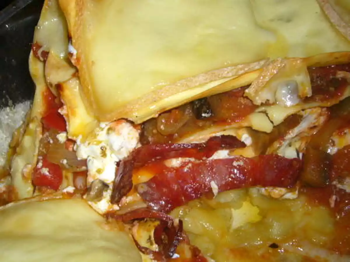 Lasagnes au chorizo et légumes du soleil - photo 2