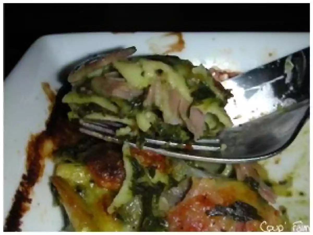 Lasagnes au épinards et au jambon ... - photo 3