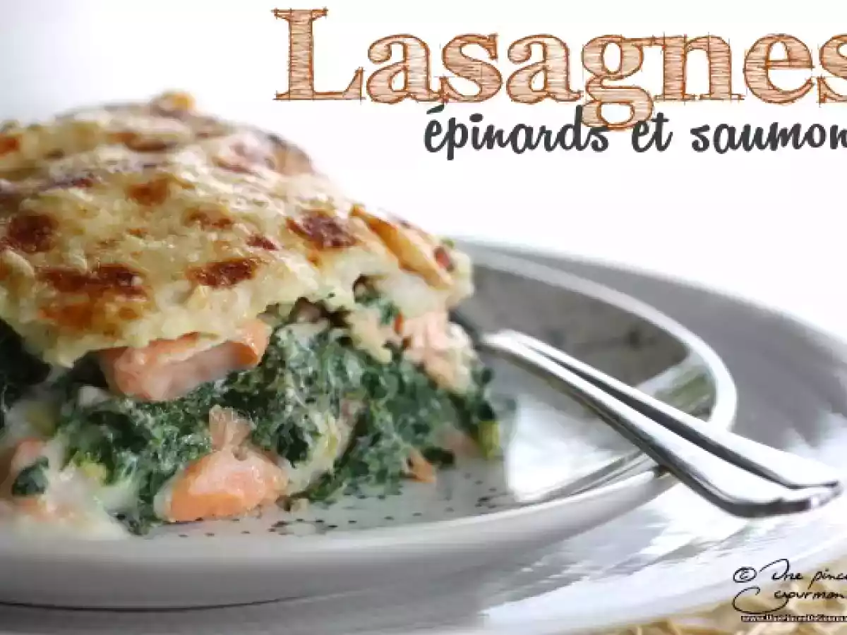 Lasagnes aux épinards et au saumon