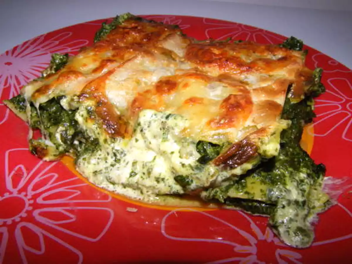 Lasagnes aux épinards et aux 3 fromages