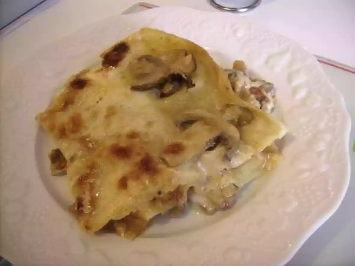 Lasagnes aux légumes : champignons et ratatouille