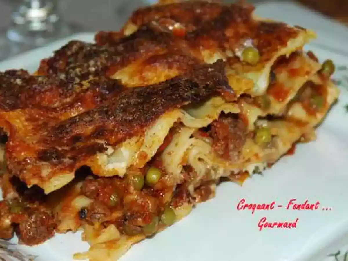 LASAGNES aux PETITS POIS et à la VIANDE - photo 2