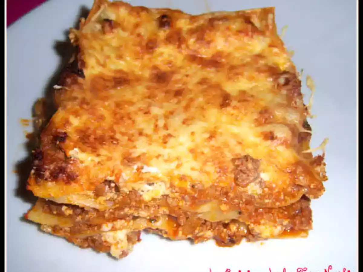 Lasagnes bolognaise à la béchamel de ricotta