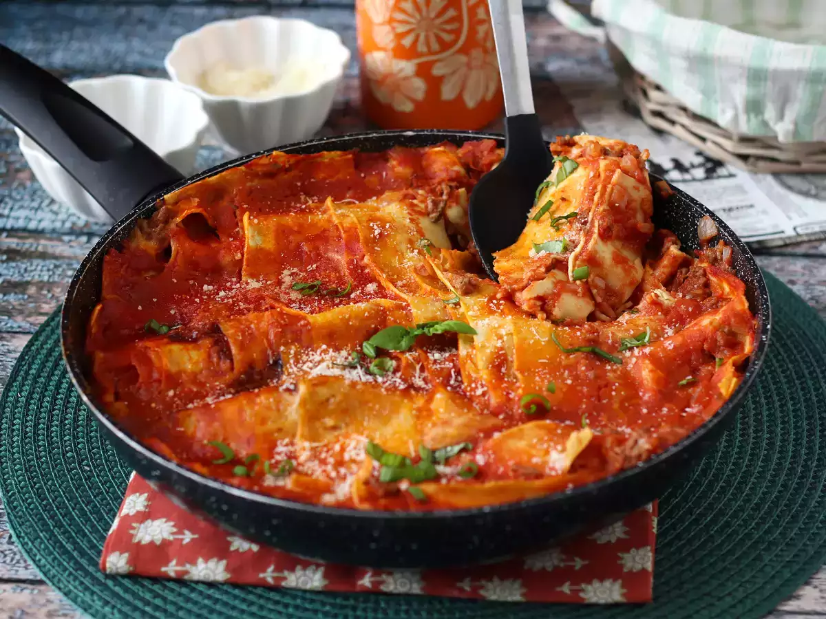 Lasagnes bolognaise à la poêle - photo 6