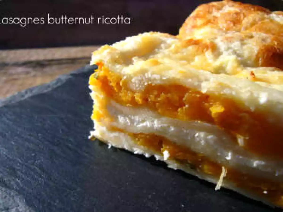 Lasagnes butternut ricotta