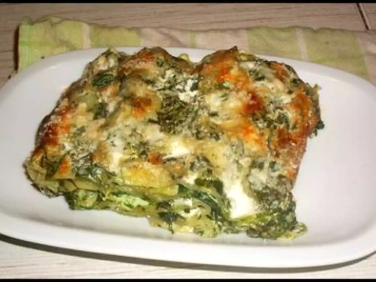 Lasagnes chèvre - épinards