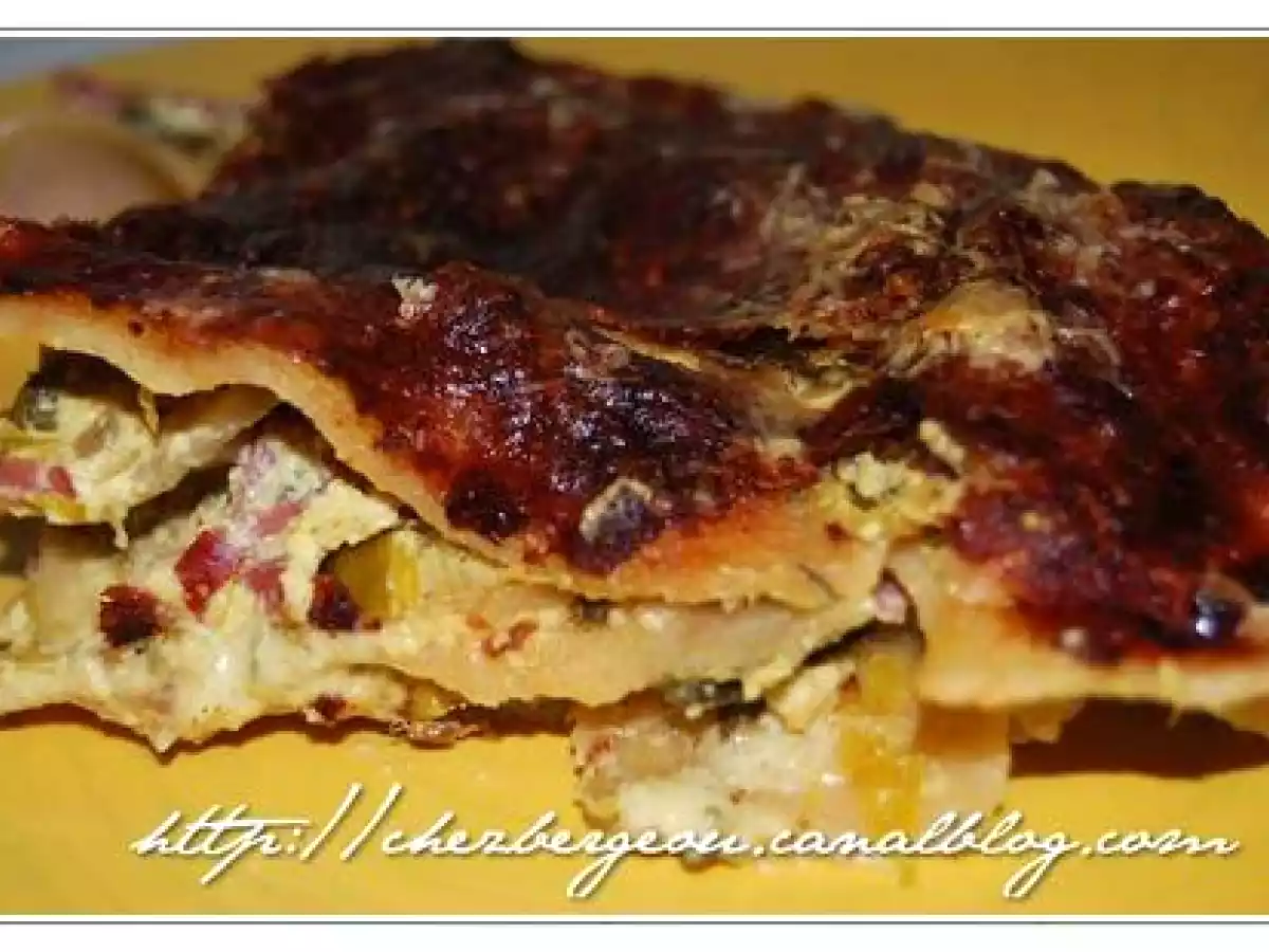 Lasagnes d'épeautre aux poireaux et au bacon pour le 1st Lasagne Day - photo 2