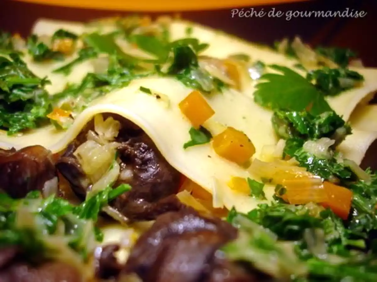 Lasagnes d'escargots au coulis de persil - photo 2