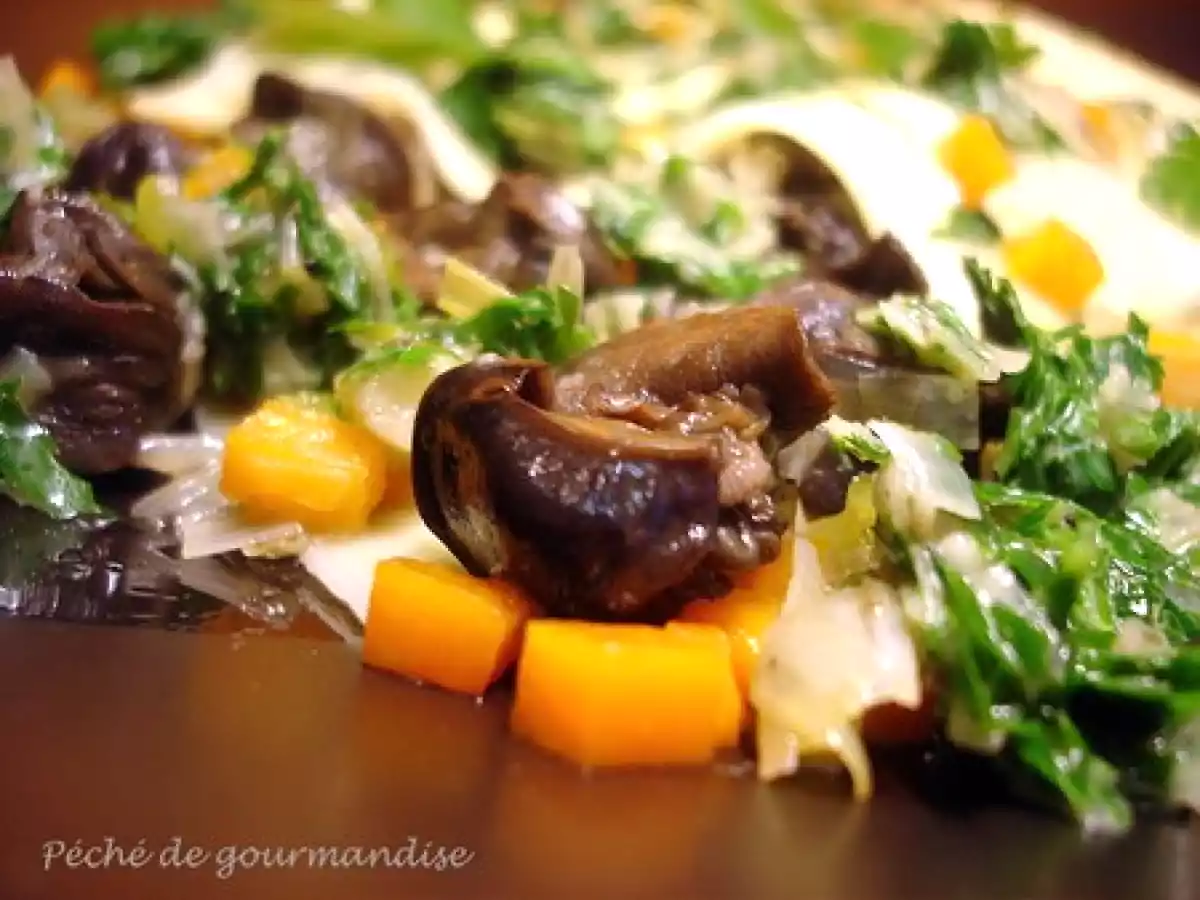 Lasagnes d'escargots au coulis de persil - photo 3