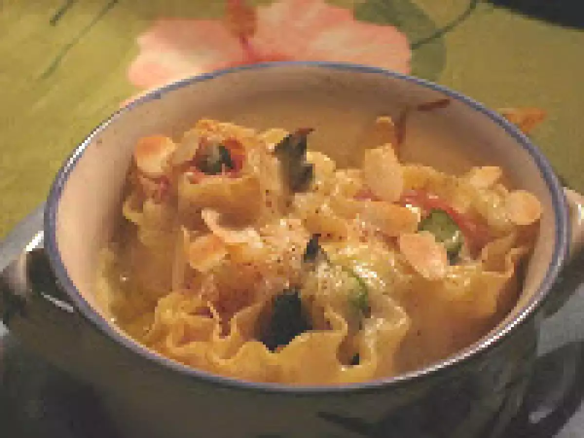 Lasagnes individuelles aux asperges et jambon - photo 2