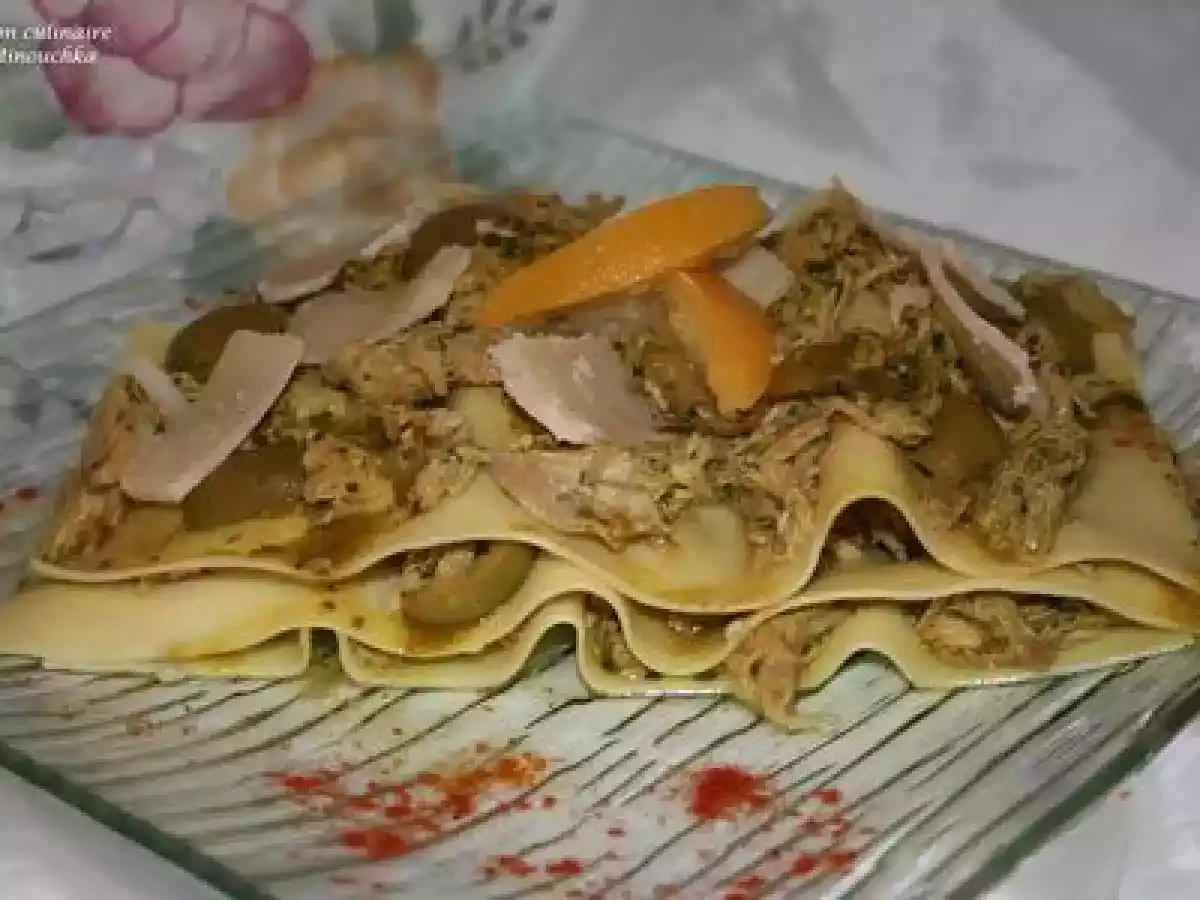 Lasagnes qui se prennent pour un Tajine de poulet au citron confit - photo 3