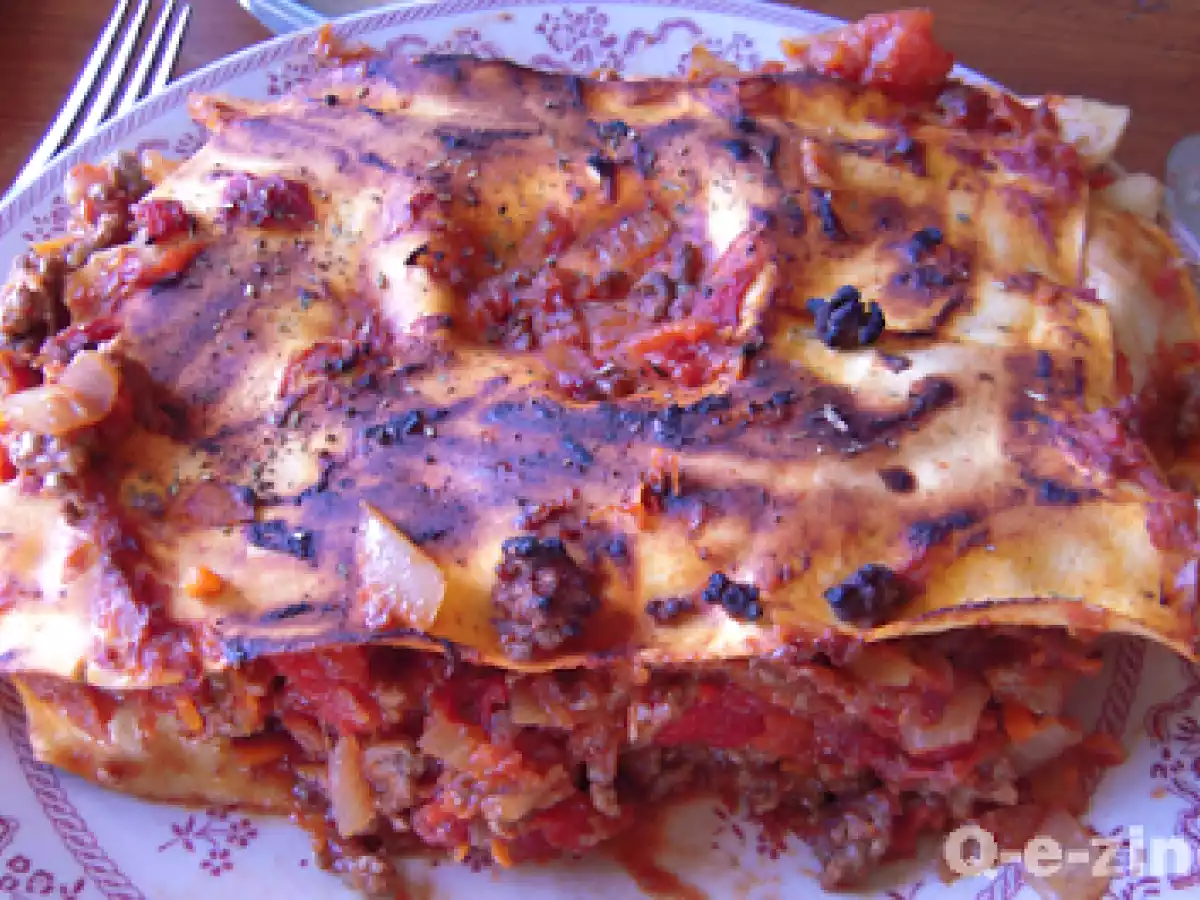 Lasagnes sans béchamel