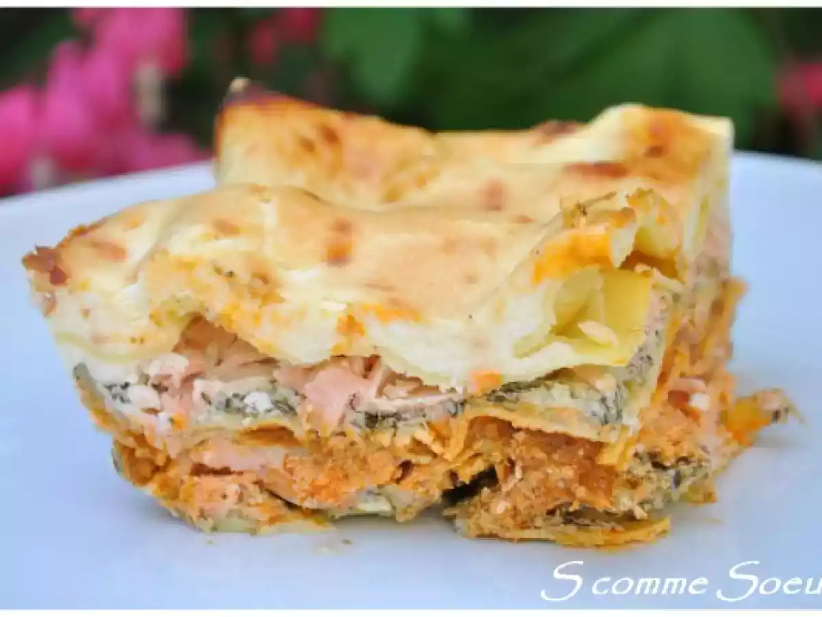 Lasagnes Saumon, oseille et crème de comté pour le Challenge Comté - photo 2