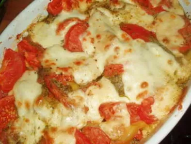 Lasagnes tomates, mozza et pistou