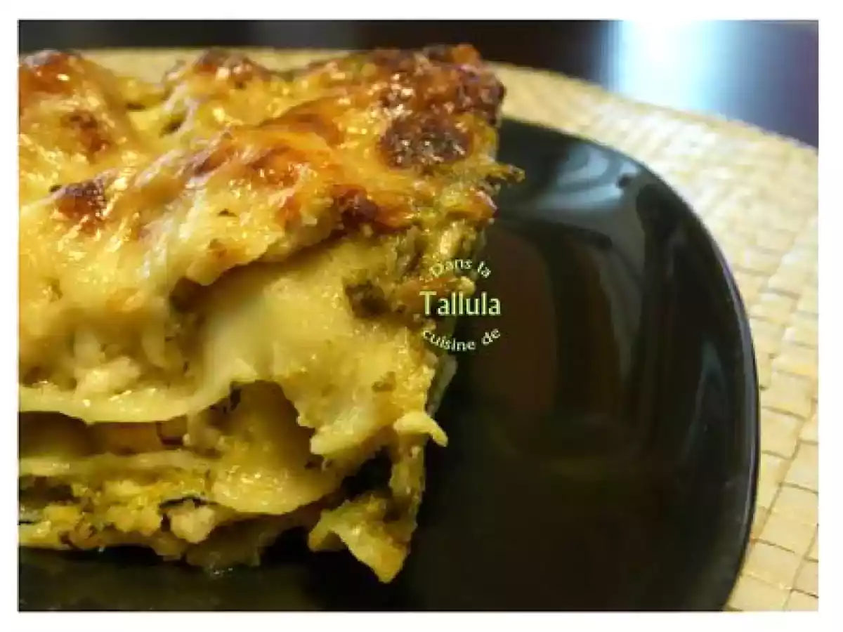 Lasagnes vertes... courgette, dinde et pesto - photo 2