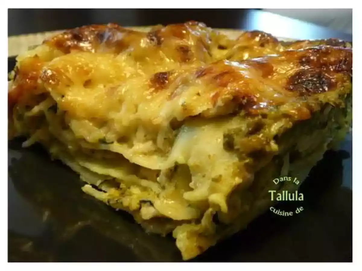 Lasagnes vertes... courgette, dinde et pesto - photo 4