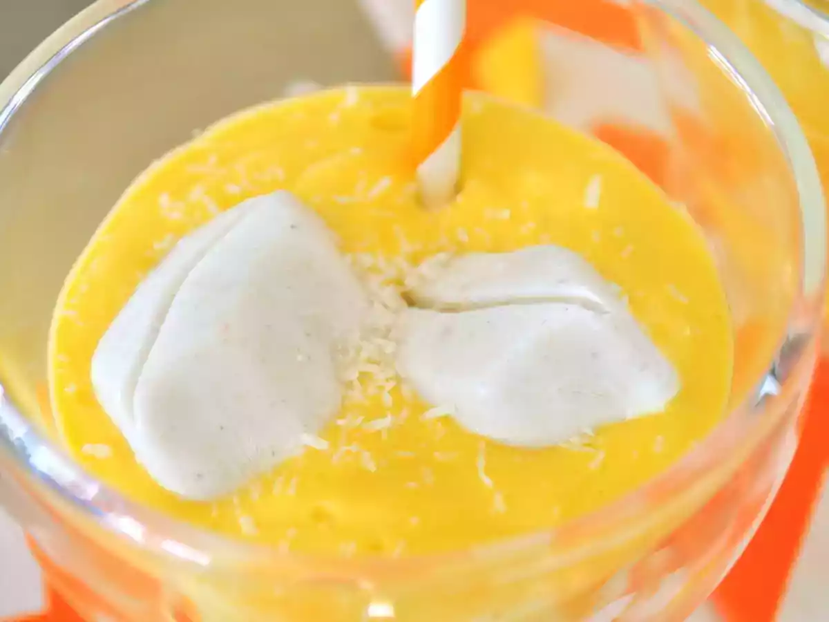 Lassi végan à la Mangue & glaçon coco cardamome - photo 2