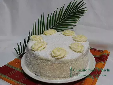 Layer cake ananas et coco.